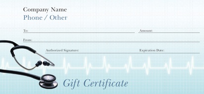 Design Preview for Design Gallery: Conservative Gift Certificates