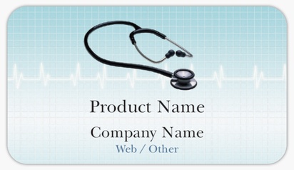 Design Preview for Design Gallery: Medical Professionals Product Labels on Sheets, Rounded Rectangle 8.7 x 4.9 cm