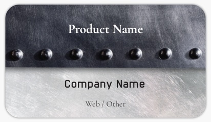 Design Preview for Design Gallery: Welding & Metal Work Product Labels on Sheets, Rounded Rectangle 8.7 x 4.9 cm
