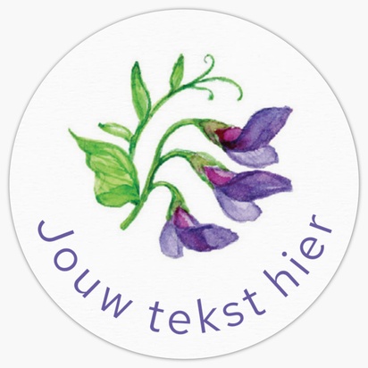 Voorvertoning ontwerp voor Ontwerpgalerij: Bloemen en planten Sluitstickers