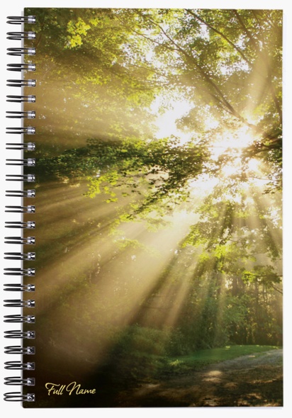 Design Preview for Nature & Landscapes Notebooks Templates