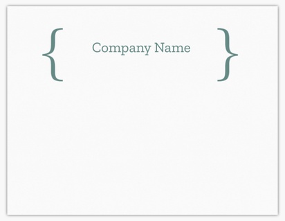 Design Preview for Templates for Retail & Sales Compliment Cards , Flat 10.7 x 13.9 cm