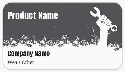 Design Preview for Design Gallery: Construction, Repair & Improvement Product Labels on Sheets, Rounded Rectangle 8.7 x 4.9 cm