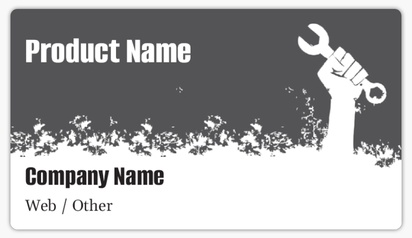 Design Preview for Design Gallery: Construction, Repair & Improvement Product Labels, 8.7 x 4.9 cm Rounded Rectangle