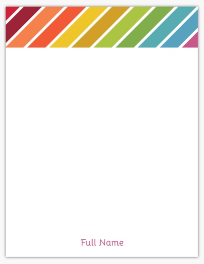Design Preview for Design Gallery: Education & Child Care Notepads, 4" x 5.5"