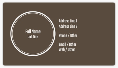 Design Preview for Templates for Marketing & Communications Name Card Stickers 