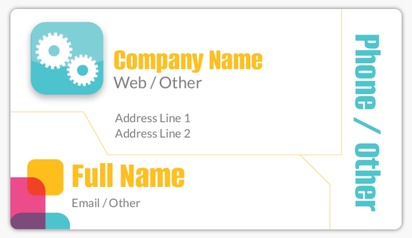 Design Preview for Templates for Mobile Devices & Telecommunication Name Card Stickers 