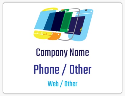 Design Preview for Mobile Devices & Telecommunication Car Magnets Templates, 8.7" x 11.5"