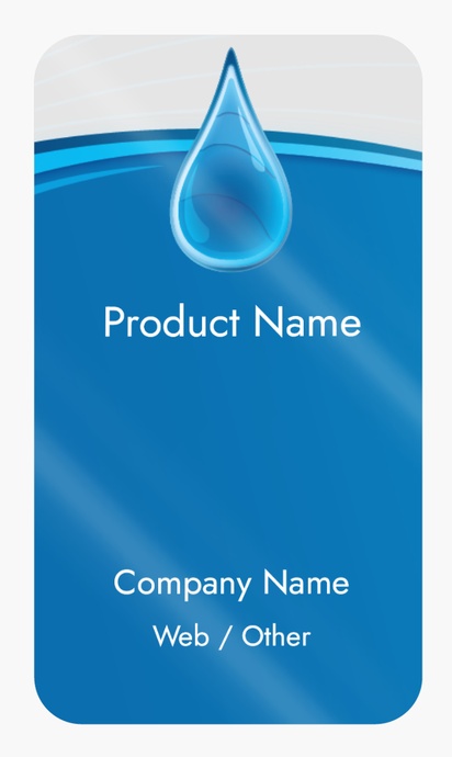 Design Preview for Design Gallery: Pool & Spa Care Product Labels on Sheets, Rounded Rectangle 8.7 x 4.9 cm