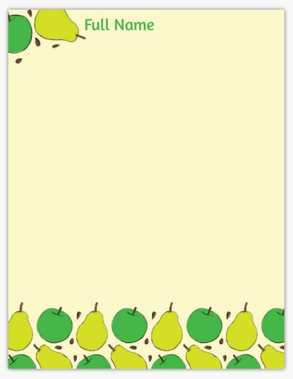 A pear bold cream yellow design