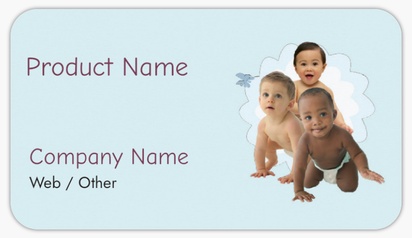 Design Preview for Design Gallery: Education & Child Care Product Labels on Sheets, Rounded Rectangle 8.7 x 4.9 cm