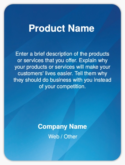 Design Preview for Templates for Information & Technology Product Labels , 10.2 x 7.6 cm Rounded Rectangle