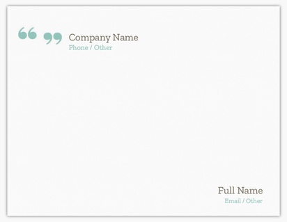 Design Preview for Design Gallery: Business Services Note Cards, Flat 10.7 x 13.9 cm