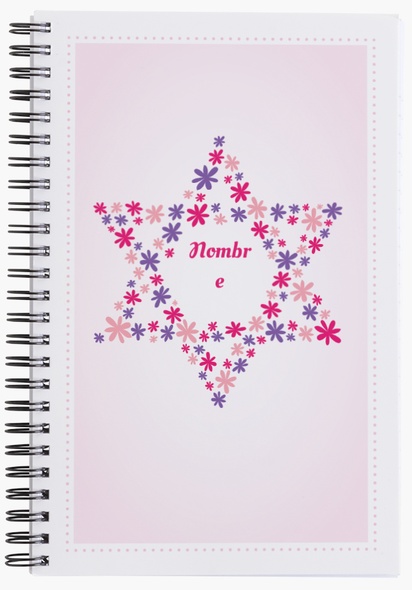 Un religión judío diseño blanco rosa