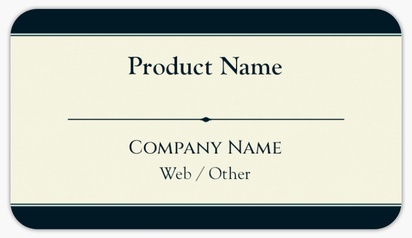 Design Preview for Design Gallery: Finance & Insurance Product Labels on Sheets, Rounded Rectangle 8.7 x 4.9 cm