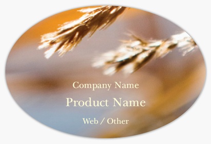Design Preview for Design Gallery: Agriculture & Farming Product Labels, 7.6 x 5.1 cm Oval