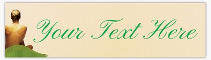 Design Preview for Templates for Skin Care Bumper Stickers , Rectangle - 7.6 x 27.9 cm