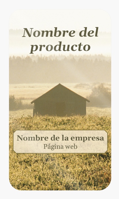 Vista previa del diseño de Galería de diseños de etiquetas para productos en hoja para agricultura, Rectangular con esquinas redondeadas 8,7 x 4,9 cm