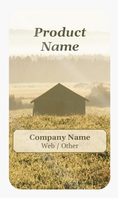 Design Preview for Design Gallery: Agriculture & Farming Product Labels on Sheets, Rounded Rectangle 8.7 x 4.9 cm