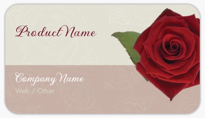 Design Preview for Design Gallery: Florists Product Labels on Sheets, Rounded Rectangle 8.7 x 4.9 cm