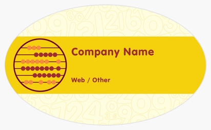 Design Preview for Templates for Primary Schools Bumper Stickers , Oval - 7.6 x 12.7 cm