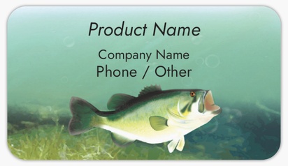 Design Preview for Design Gallery: Hunting & Fishing Product & Packaging Labels, Rounded Rectangle  8.7 x 4.9 cm 