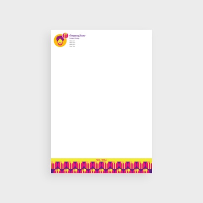 Design Preview for Design Gallery: Food & Beverage Letterheads