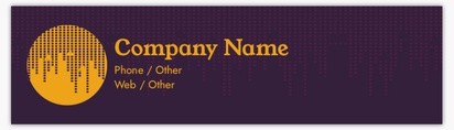 Design Preview for Templates for Estate Agents Bumper Stickers , Rectangle - 7.6 x 27.9 cm