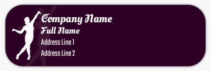 Design Preview for Design Gallery: Dance & Choreography Return Address Labels