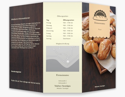 Designvorschau für Designgalerie: Speisekarten Dezent, Wickelfalz