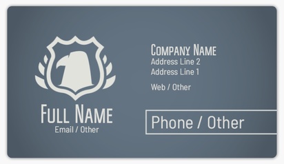 Design Preview for Templates for Public Safety Name Card Stickers 