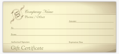 Design Preview for Design Gallery: Property & Estate Agents Custom Gift Certificates