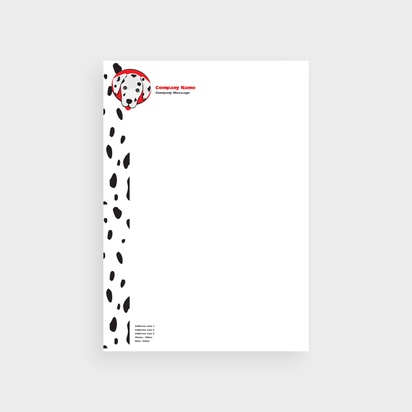 Design Preview for Design Gallery: Animals & Pet Care Bulk Letterheads