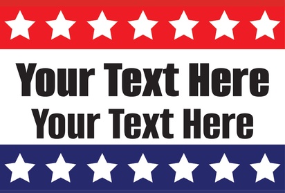 Design Preview for Design Gallery: Patriotic & Military Corflute Signs, 305 x 457 mm