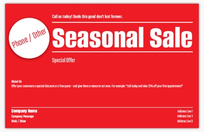 Design Preview for Design Gallery: Christmas & Seasonal Postcards, Oversized