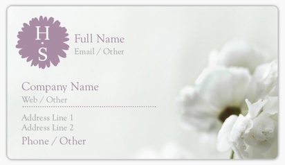 Design Preview for Design Gallery: Florists Business Card Stickers