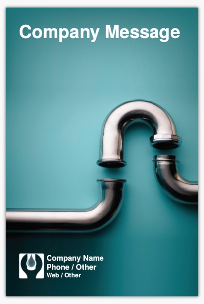 Design Preview for Plumbing Posters Templates, 24" x 36"