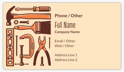 Design Preview for Design Gallery: Handyman Business Card Stickers
