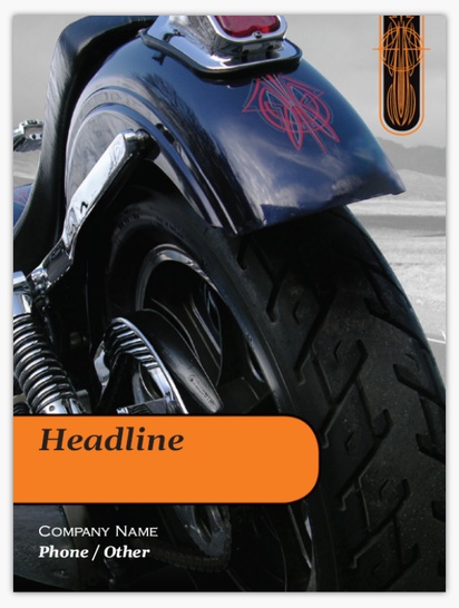 Design Preview for Motorcycles Posters Templates, 18" x 24"