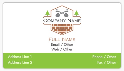 Design Preview for Design Gallery: Masonry & Bricklaying Business Card Stickers
