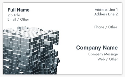 Design Preview for Design Gallery: Database Architecture & Data Management Standard Business Cards, Standard (91 x 55 mm)