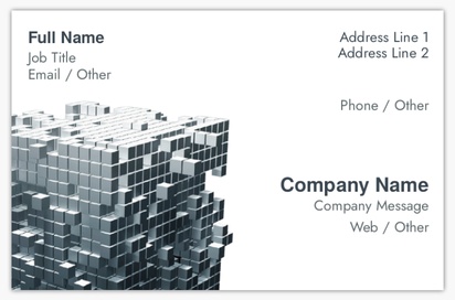 Design Preview for Design Gallery: IT Consulting Textured Uncoated Business Cards