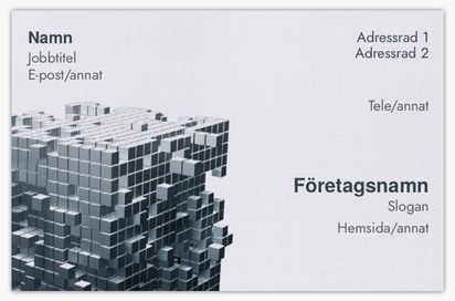 Förhandsgranskning av design för Designgalleri: Teknik Visitkort med linneyta