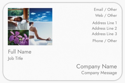 Design Preview for Design Gallery: Fitness Classes Rounded Corner Business Cards, Rounded Standard (85 x 55 mm)