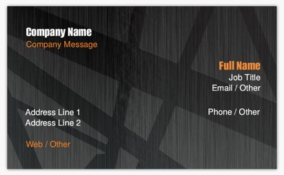 Design Preview for Design Gallery: Welding & Metal Work Classic Visiting Cards