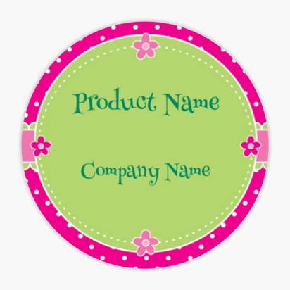 Design Preview for Design Gallery: Retail & Sales Product & Packaging Labels, Circle 1.5"  3.8 x 3.8 cm 
