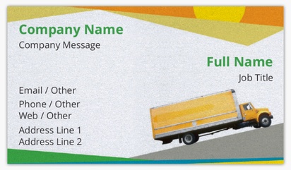A moving trucking company white cream design