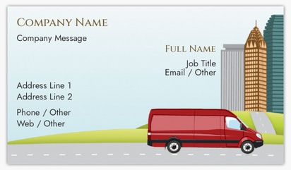 Design Preview for Design Gallery: Courier Services Matte Visiting Cards, Standard (89 x 51 mm)
