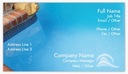 Design Preview for Design Gallery: Pool & Spa Care Premium Plus Visiting Cards