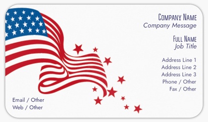 Design Preview for Military Rounded Corner Business Cards Templates, Standard (3.5" x 2")